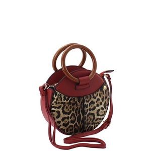 Leopard print messenger